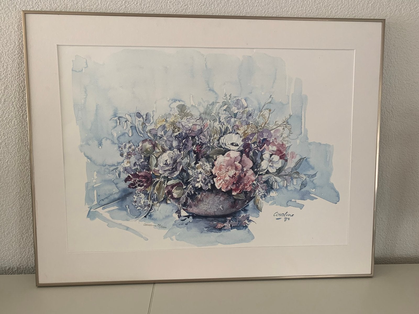 Zeefdruk van Coraline ., Antiek en Kunst, Kunst | Litho's en Zeefdrukken, Gelimiteerde oplage, Ophalen, Overige onderwerpen, Zeefdruk