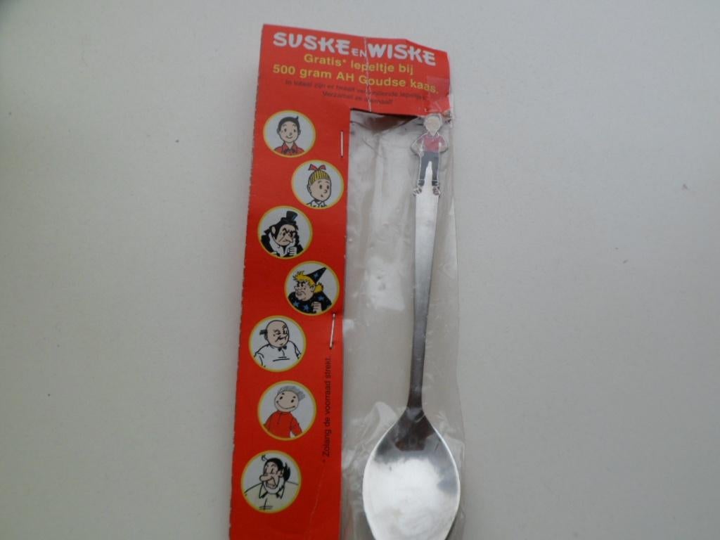 Theelepel Suske en Wiske, Ophalen of Verzenden, Nieuw, Porselein, Bestek