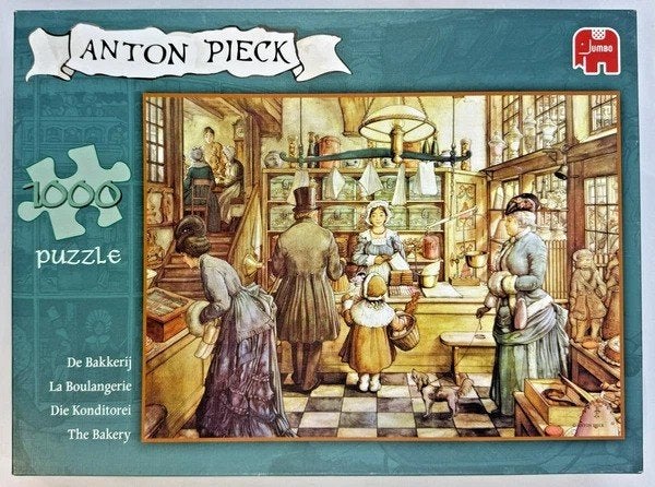 Jumbo Anton Pieck De bakkerij 1000 Puzzel Compleet, Verzenden, 500 t/m 1500 stukjes, Zo goed als nieuw, Legpuzzel