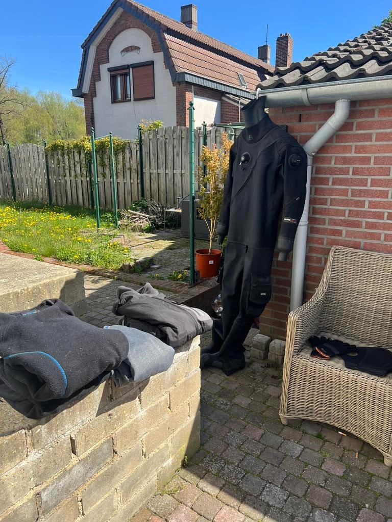 Bare Expedition HD2 Tech Dry Droogpak Man, maat L, Watersport en Boten, Duiken, Duikpak, Ophalen