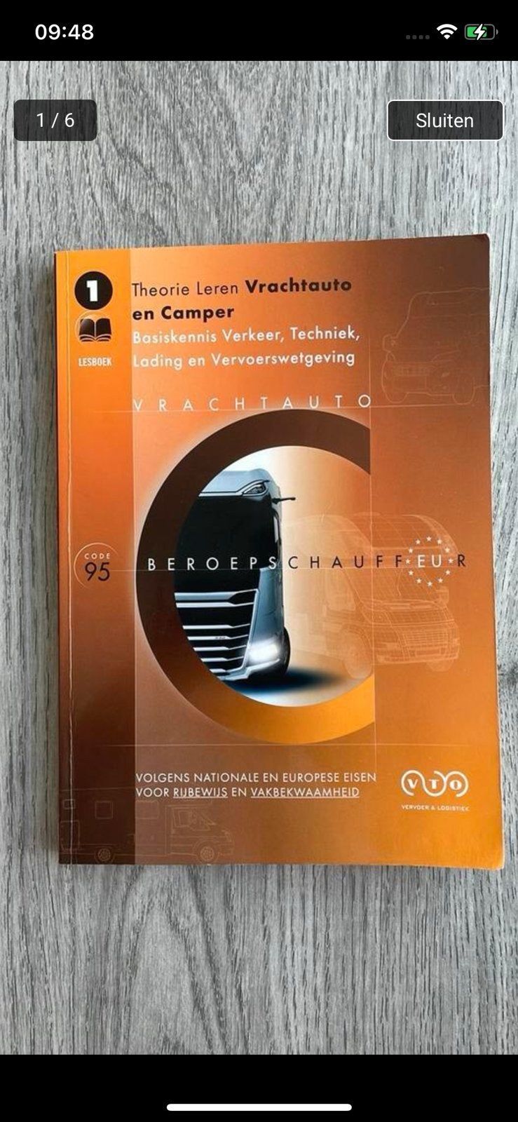 Theorie leren vrachtauto en camper module 1, Ophalen of Verzenden, Zo goed als nieuw