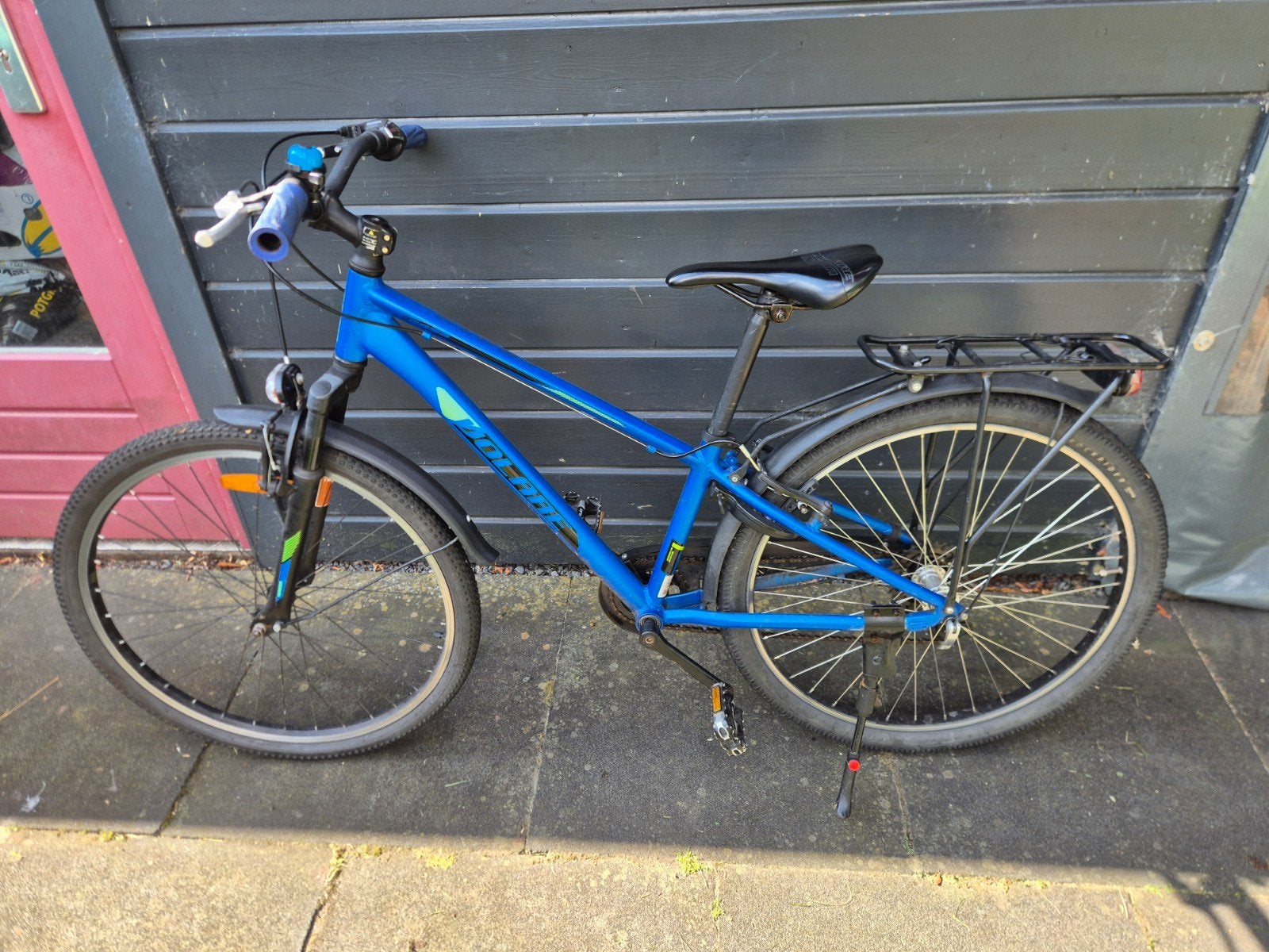 Volare Cross jongensfiets 26 inch - Blauw 7 speed, Gebruikt, Velgrem, Versnellingen, Volare