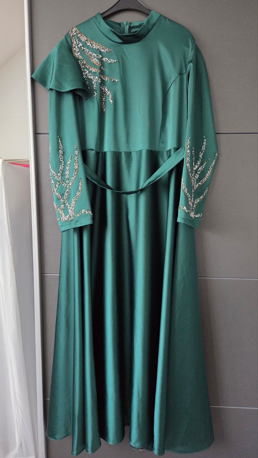 Groene Jurk voor Speciale Gelegenheden - Maat 54 (XL), Kleding | Dames, Gelegenheidskleding, Ophalen of Verzenden, Zo goed als nieuw