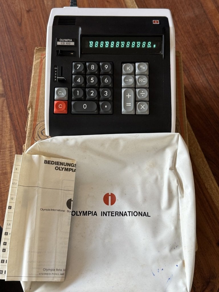 Bureaurekenmachine Olympia CD 102, Ophalen of Verzenden