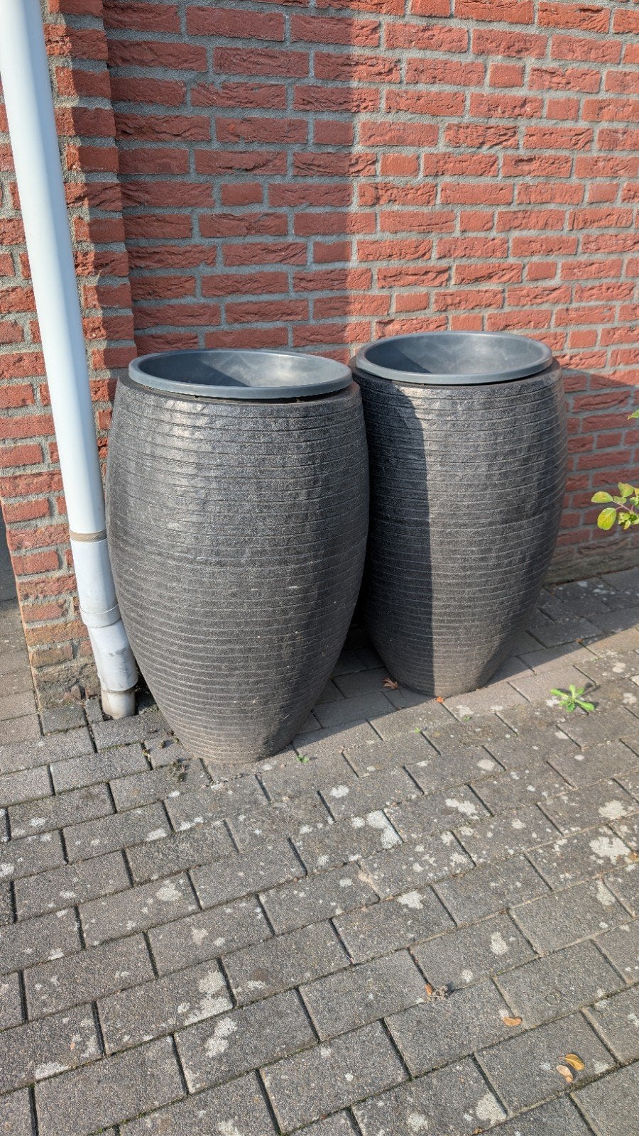 Grote plantenpotten, 86cm hoog, 40cm binnenmaat, Ophalen, Kunststof, Gebruikt, 40 cm of meer