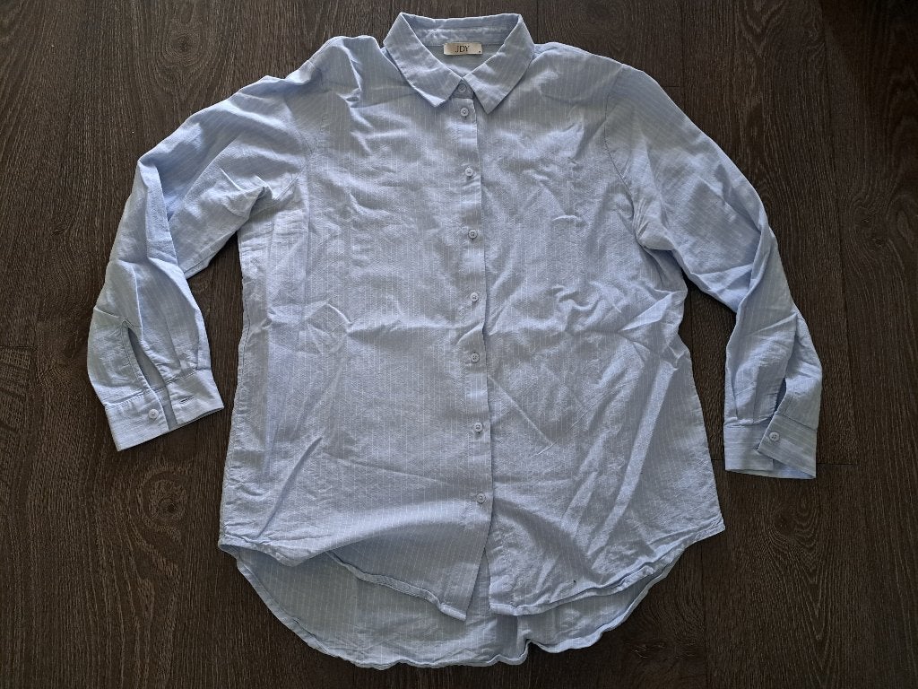 Jacqueline de Yong  Blouse   -   M   38    jusa17, Maat 38/40 (M), Blauw, Ophalen of Verzenden, Zo goed als nieuw