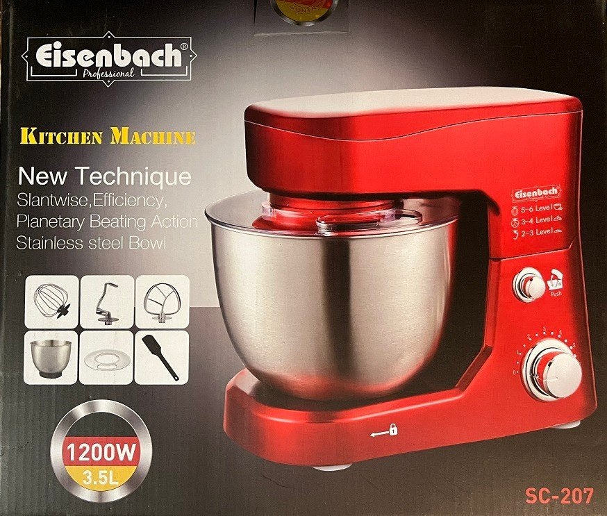 Keukenmachine 3,5 ltr. – Nieuw, 4 liter of meer, Ophalen of Verzenden, Nieuw, 3 snelheden of meer