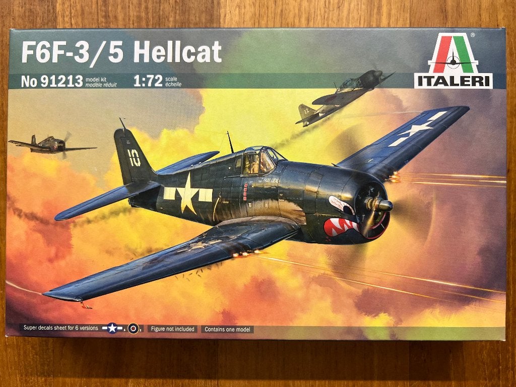 Italeri F6F-3/5 Hellcat 1:72 bouwpakket - 91213, Hobby en Vrije tijd, Modelbouw | Vliegtuigen en Helikopters, 1:72 tot 1:144, Italeri