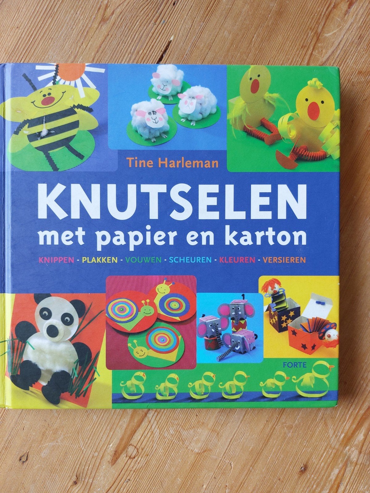 knutselen met papier en karton van Tine Harleman, Boeken, Ophalen of Verzenden, Zo goed als nieuw, Overige onderwerpen