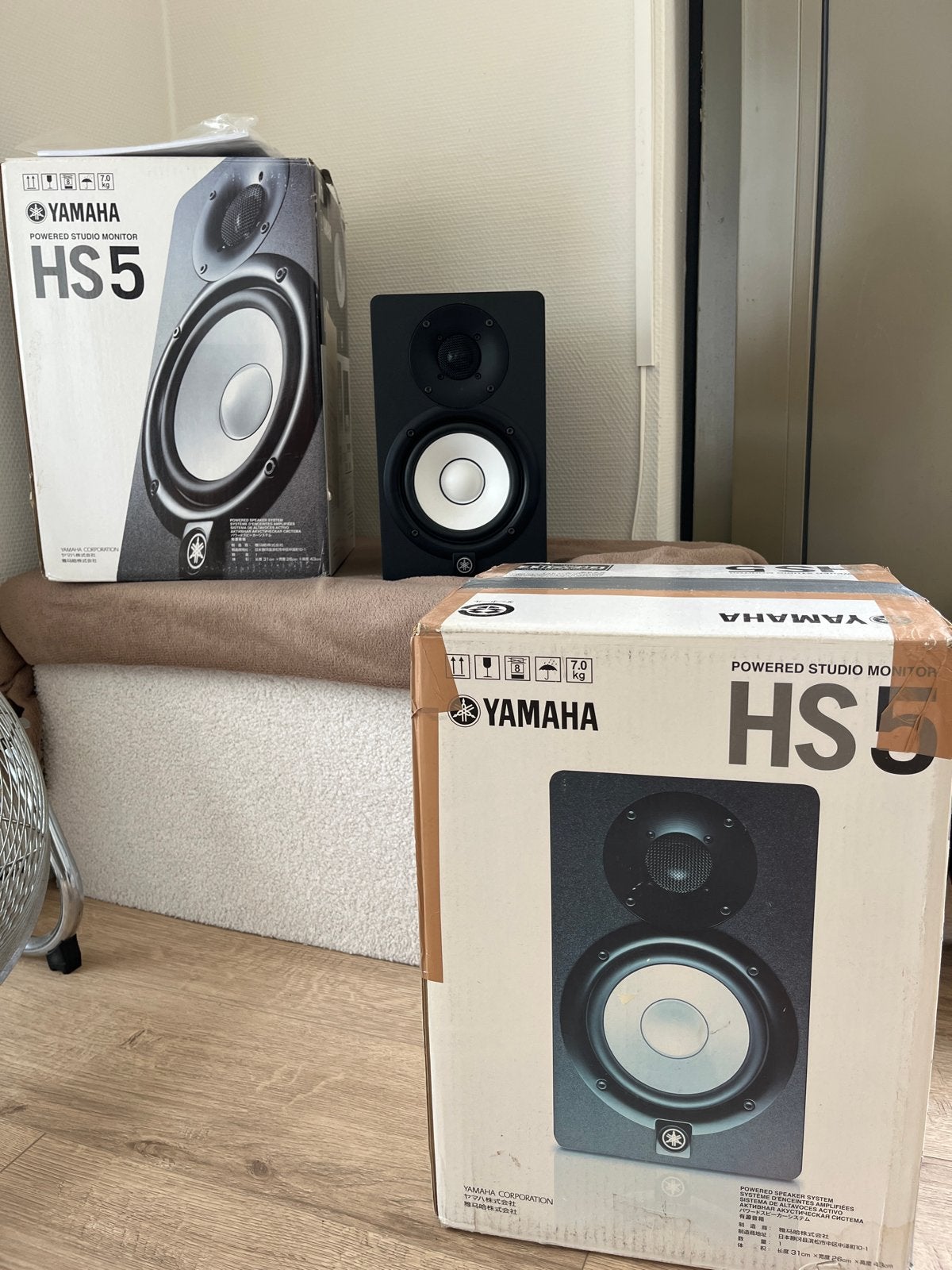 2x Yamaha HS5 Studiomonitoren - Zo goed als nieuw, Studiomonitor, Yamaha, Ophalen of Verzenden, Zo goed als nieuw