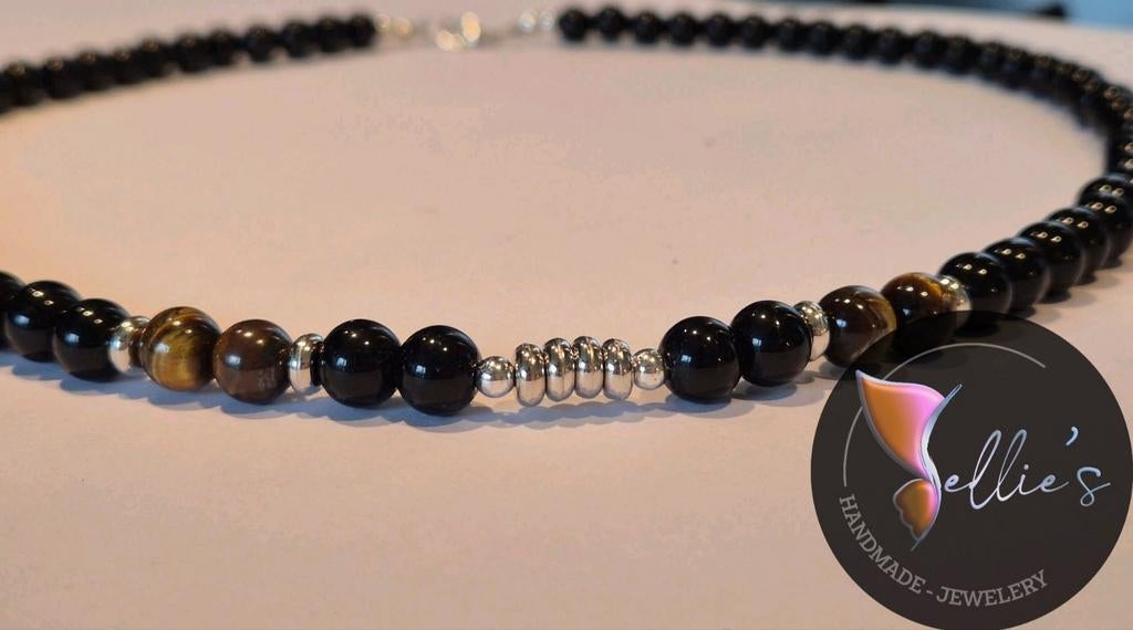 🦋 Sellie's handmade jewelery 🦋, Sieraden, Tassen en Uiterlijk, Kettingen, Overige materialen, Bruin, Nieuw, Ophalen of Verzenden