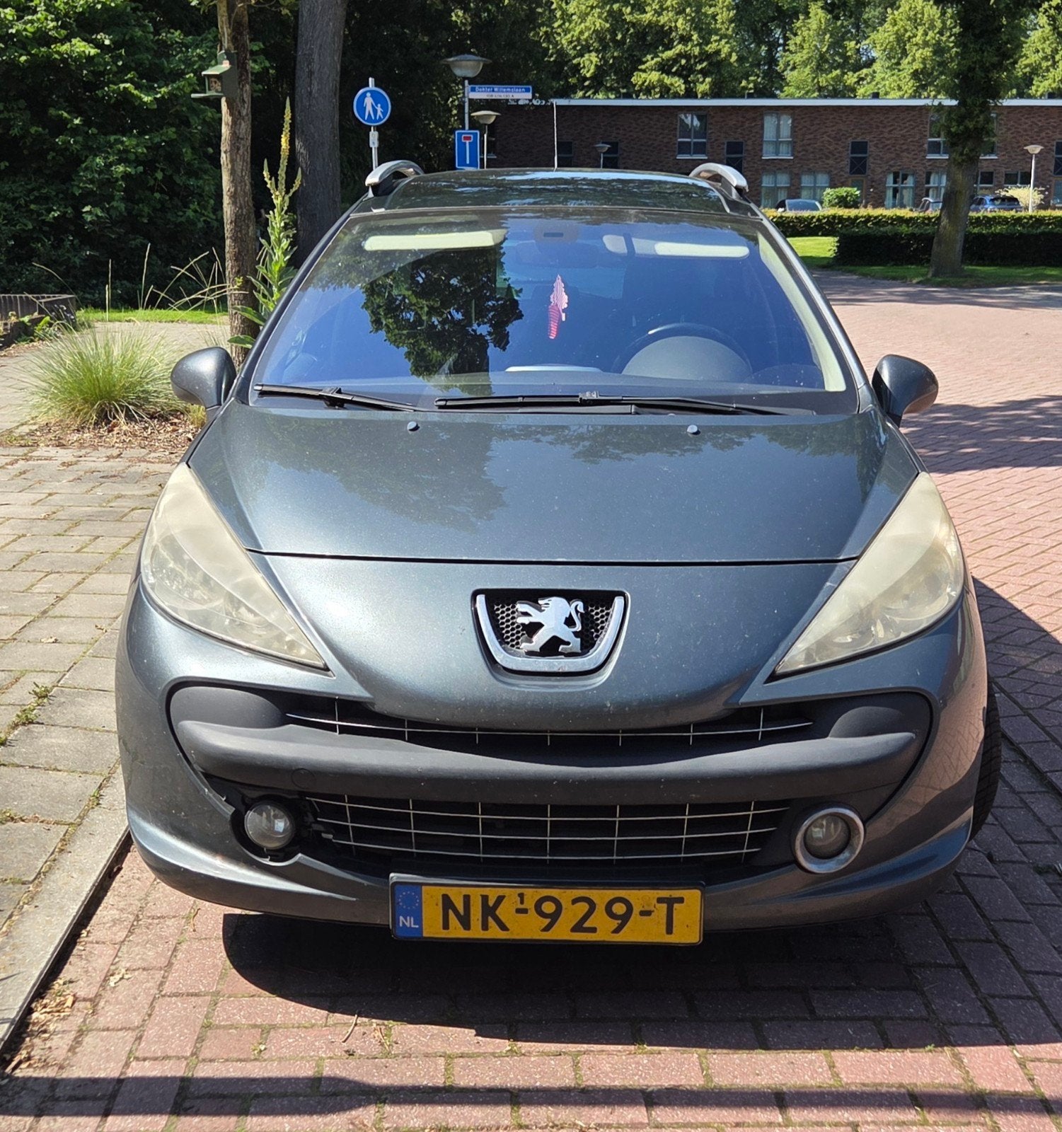 Peugeot 207 1.6 16V SW 2007 Groen met elect Panorama dak, Voorwielaandrijving, 4 cilinders, 1202 kg, Stationwagon
