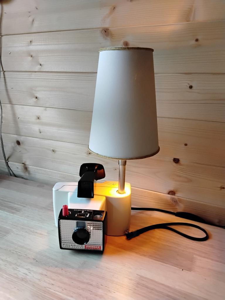 Vintage camera lamp, Ophalen of Verzenden, Minder dan 50 cm