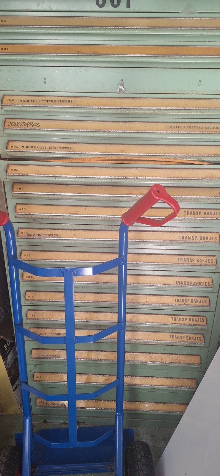 Vintage Industriële Ladenkast - Sorteerkast, Ophalen, Gebruikt