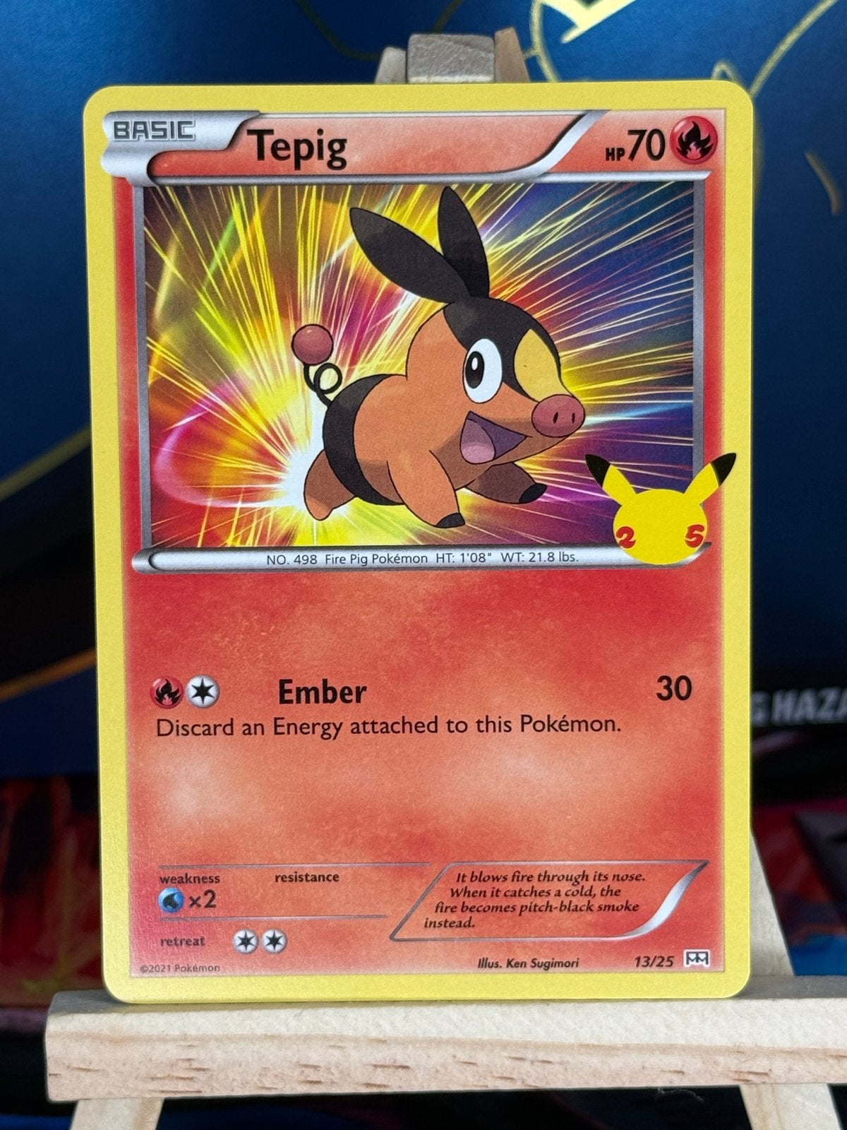 Tepig #13 | Pokemon McDonalds 2021, Ophalen of Verzenden, Zo goed als nieuw, Losse kaart