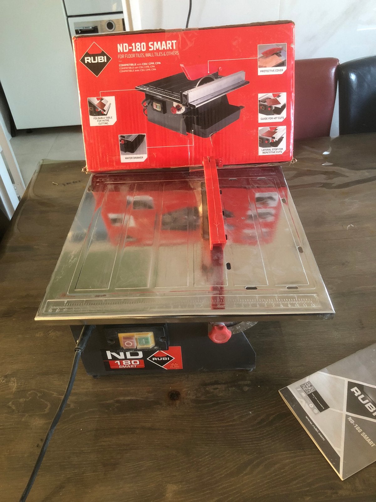 Rubi ND-180 SMART tegelzaagmachine, Ophalen, Zo goed als nieuw