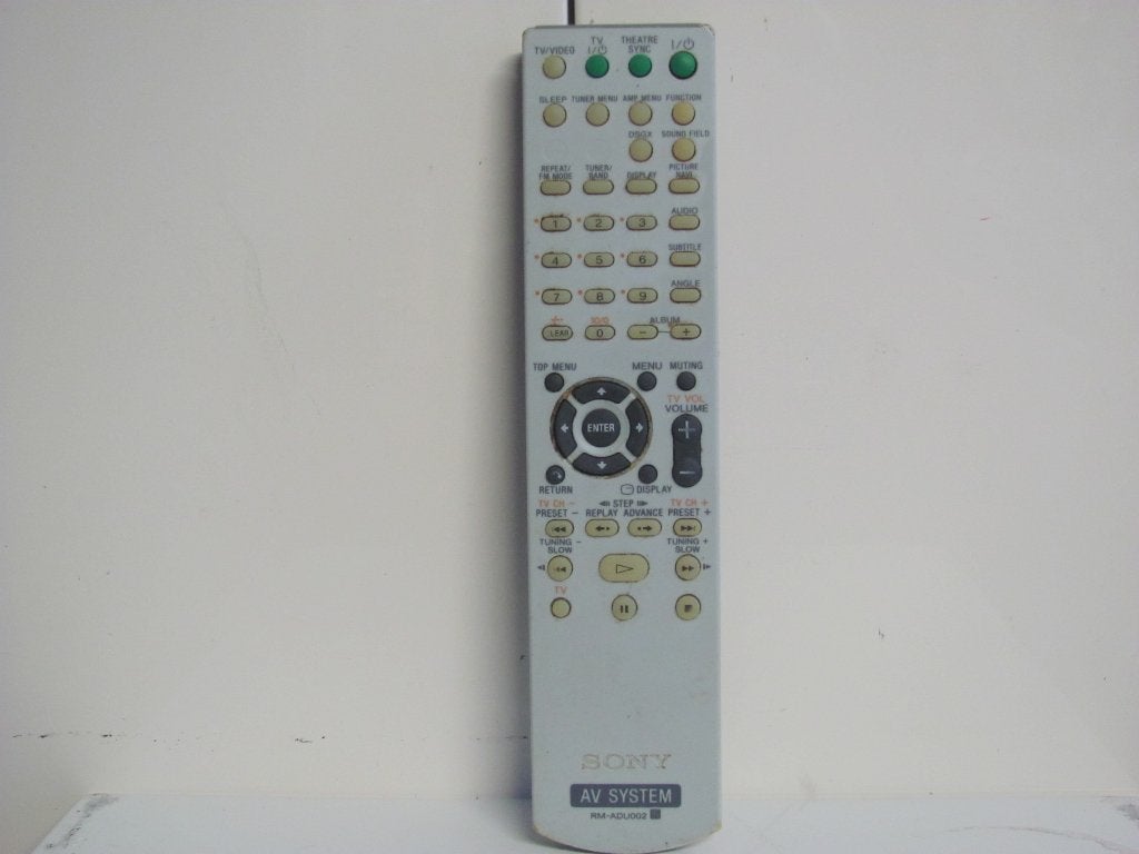 SONY av system remote rm-adu002, Ophalen of Verzenden, Zo goed als nieuw, Origineel, Receiver of Versterker