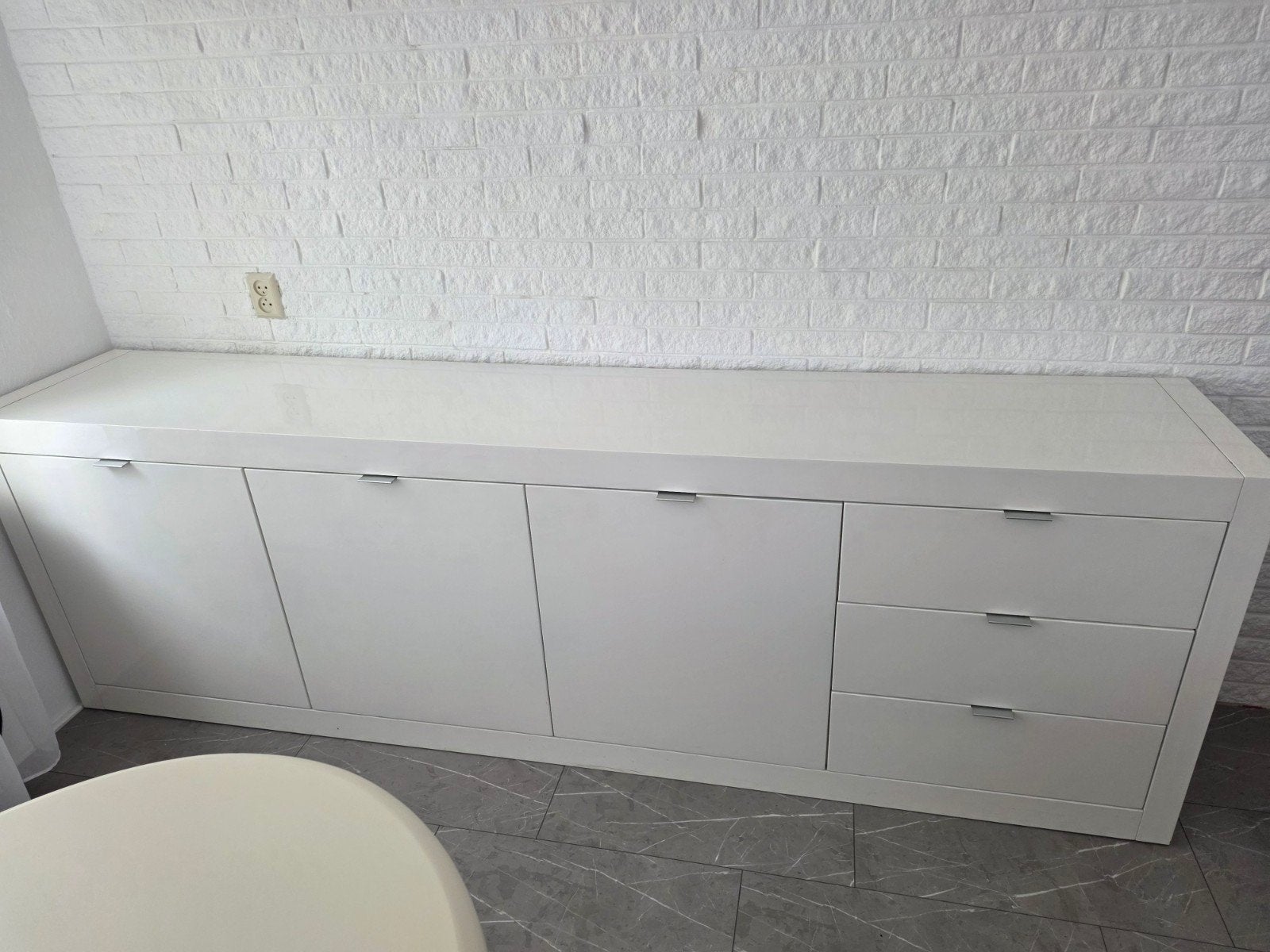 Witte dressoir Zen, Huis en Inrichting, Kasten | Dressoirs, Ophalen of Verzenden, 25 tot 50 cm