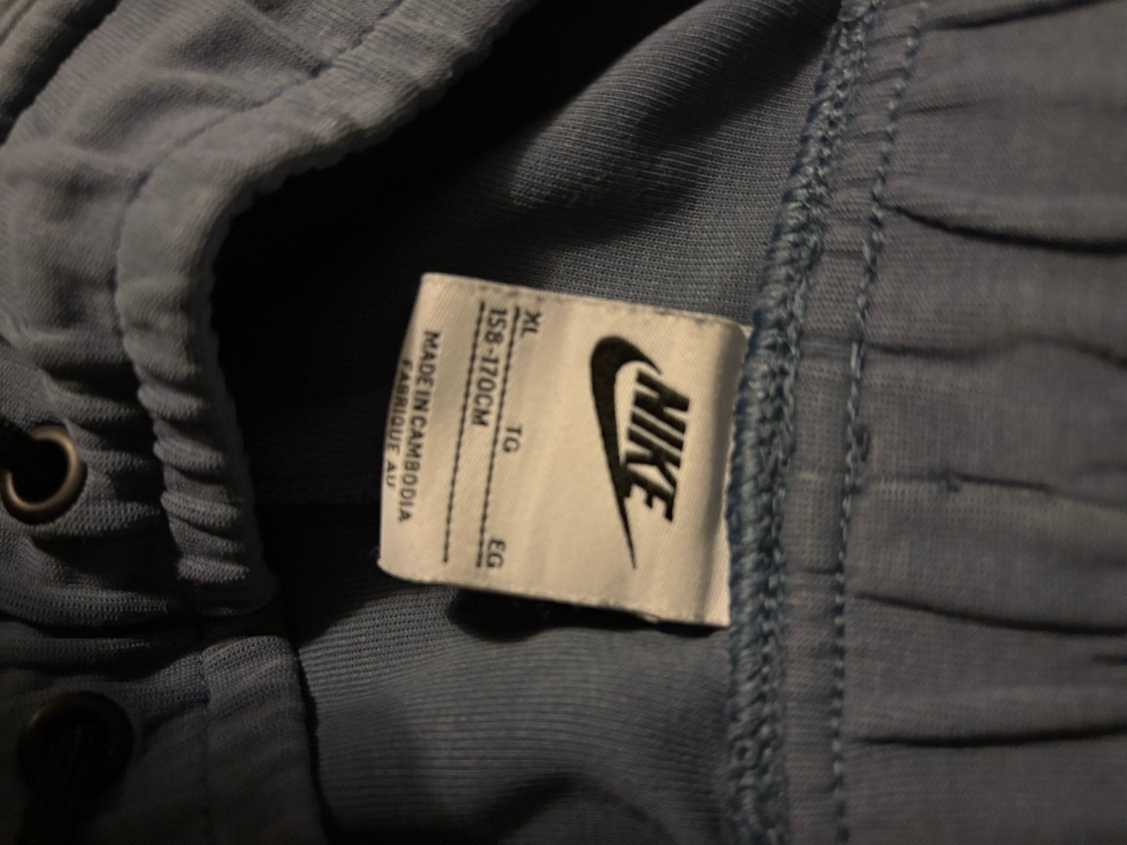 Nike Tech Fleece Joggingbroek - Blauw - Maat XL, Ophalen of Verzenden, Gedragen, Maat 56/58 (XL), Blauw