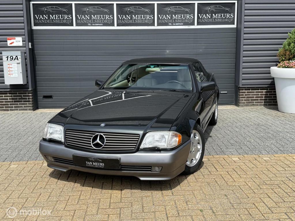Mercedes SL-klasse W129 Cabrio 320, Airco Automaat, uniek 99, Auto's, Mercedes-Benz, Achterwielaandrijving, Gebruikt, Beige, Cabriolet
