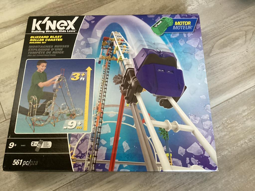 K'nex Blizzard Blast Roller Coaster, Kinderen en Baby's, Speelgoed | Bouwstenen, Ophalen of Verzenden, Gebruikt, K'nex