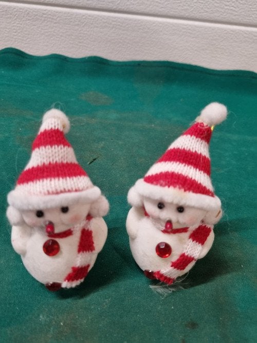 sneeuwpopjes hangers 2 stuks [b160], Diversen, Kerst, Ophalen of Verzenden, 'T Olde Gre-j, Info@toldegrej.nl, Endepoelstraat 20f Didam