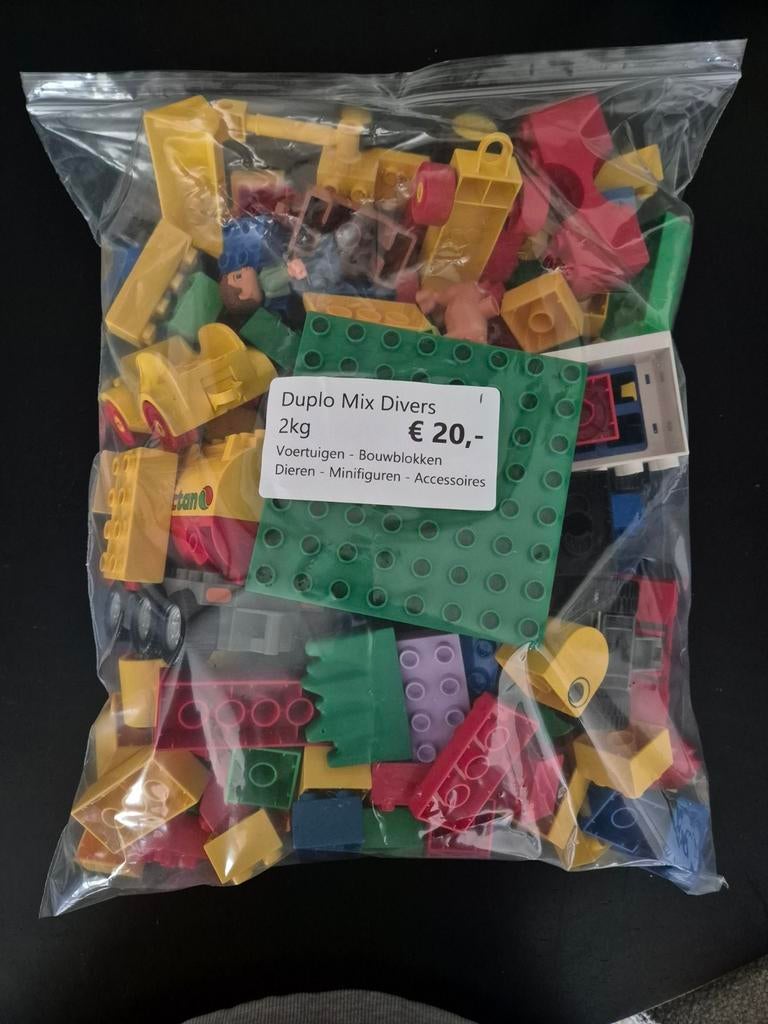 LEGO duplo 2 kg mix divers 1, Ophalen of Verzenden, Zo goed als nieuw, Duplo