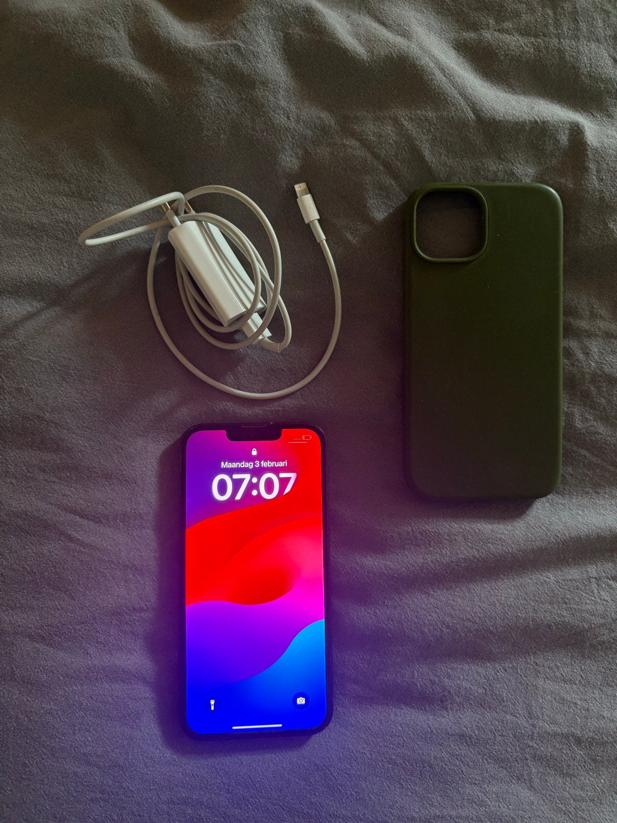 iPhone 13 128GB - 86% batterij, incl. oplader & hoes, Ophalen, Gebruikt, 128 GB, IPhone 13