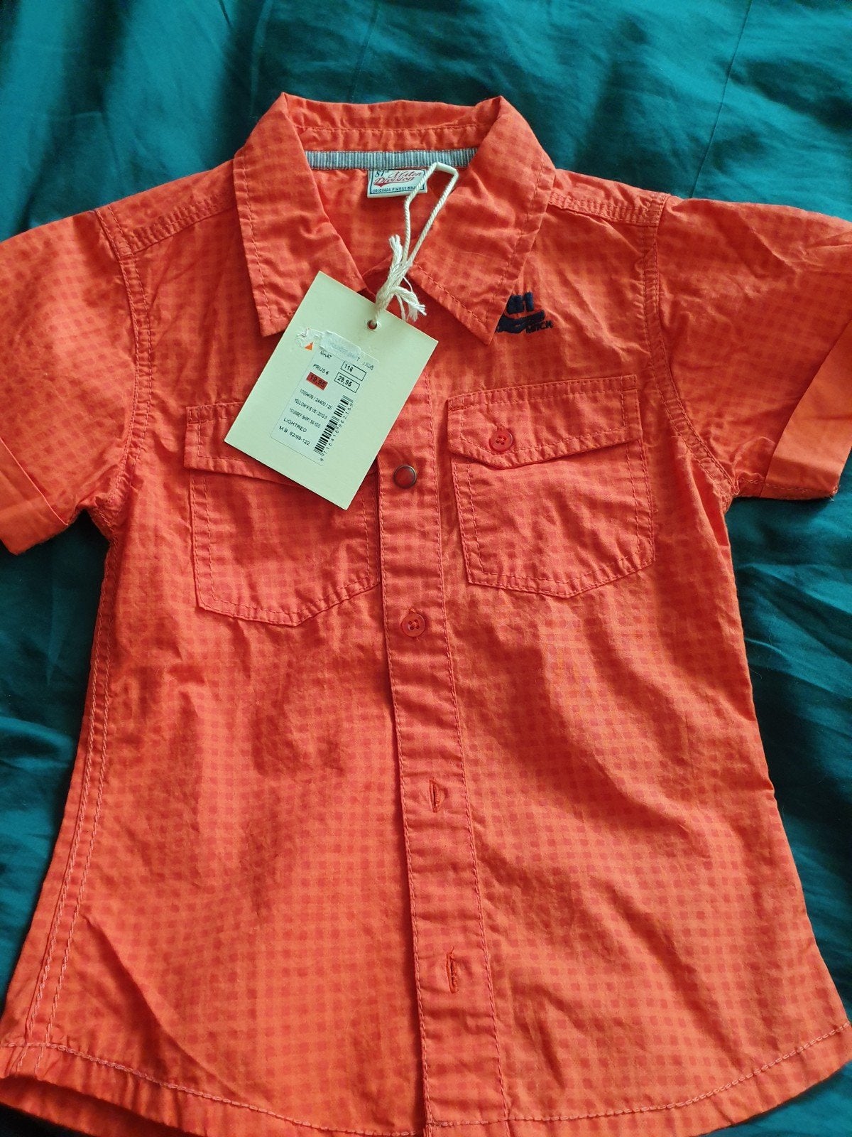 NIEUW blouse bloesje rood 116 Shoeby, Ophalen, Nieuw, Jongen, Overhemd of Blouse