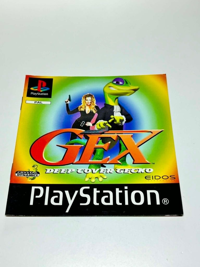 Gex Deep Cover Gecko Boekje PlayStation 1 Ps1, Spelcomputers en Games, Avontuur en Actie, 1 speler, Ophalen of Verzenden, Zo goed als nieuw