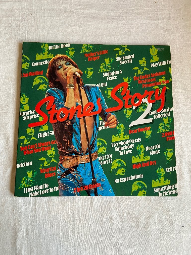 The Rolling Stones - stones story - 2 dubbel lp, Cd's en Dvd's, Ophalen of Verzenden, Zo goed als nieuw, 12 inch, Poprock