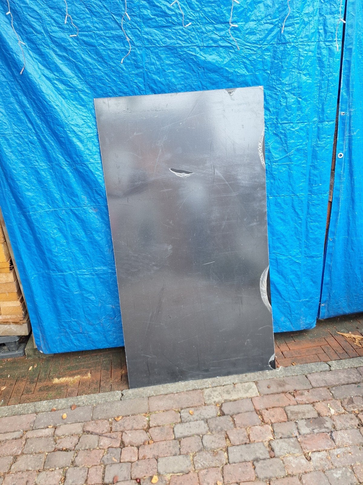 Zwarte HPL plaat RAL9005 - 6mm dik, 130x70cm, Doe-het-zelf en Verbouw, Platen en Panelen, Ophalen