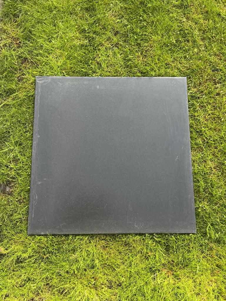 3 Nieuwe natuursteen basalt terrastegels 60x60x1,5 cm, Ophalen, Nieuw, Terrastegels, Natuursteen