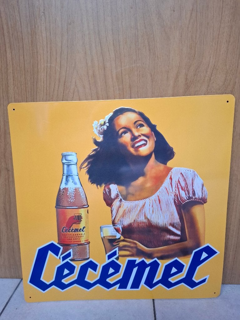 reclamebord Cecemel (zeldzaam) nr. 2, Verzamelen, Ophalen of Verzenden, Nieuw, Reclamebord