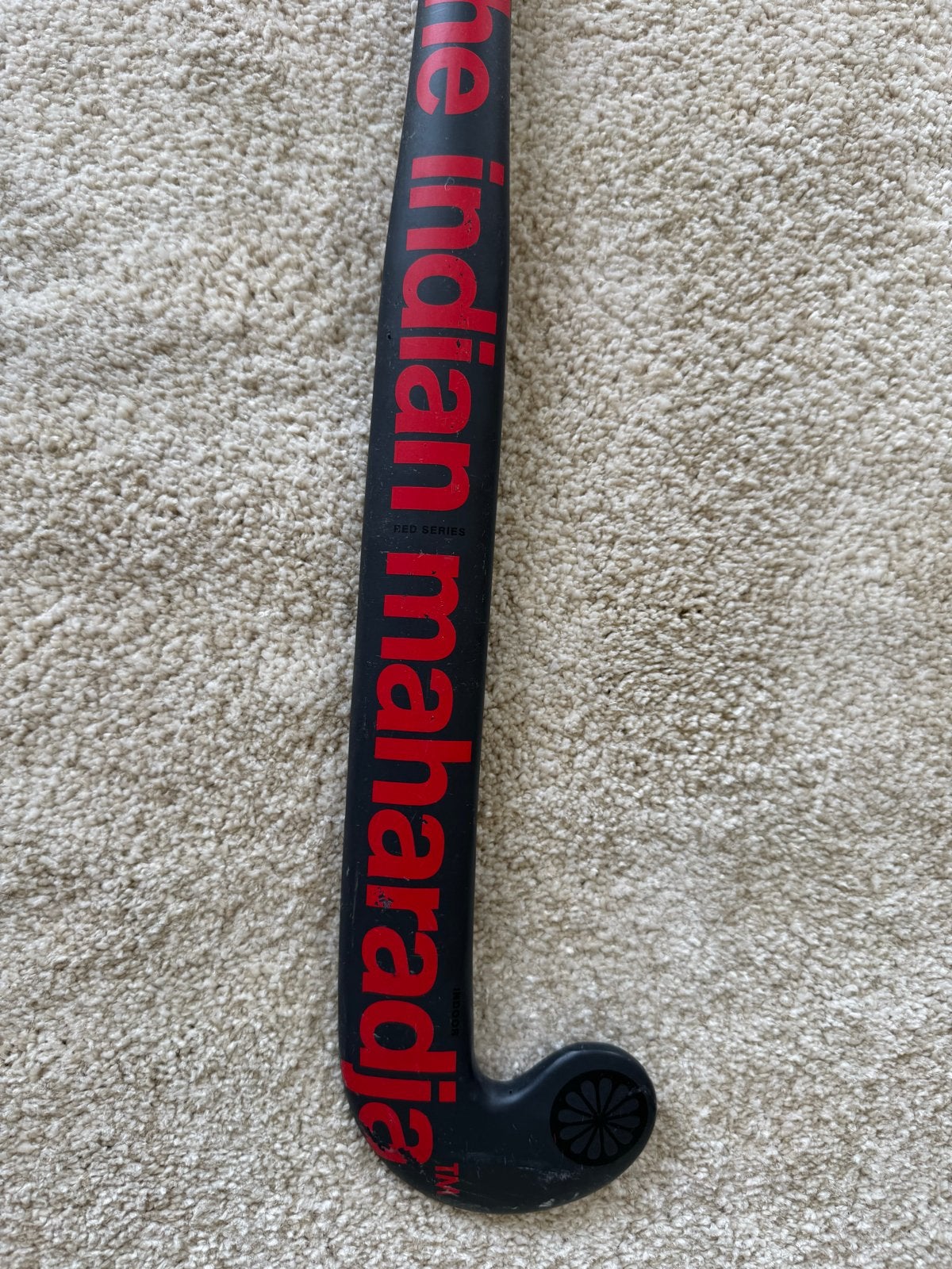 Indian Maharadja zaalhockeystick jeugd 32 inch - Red Midbow, Ophalen, Gebruikt, Stick
