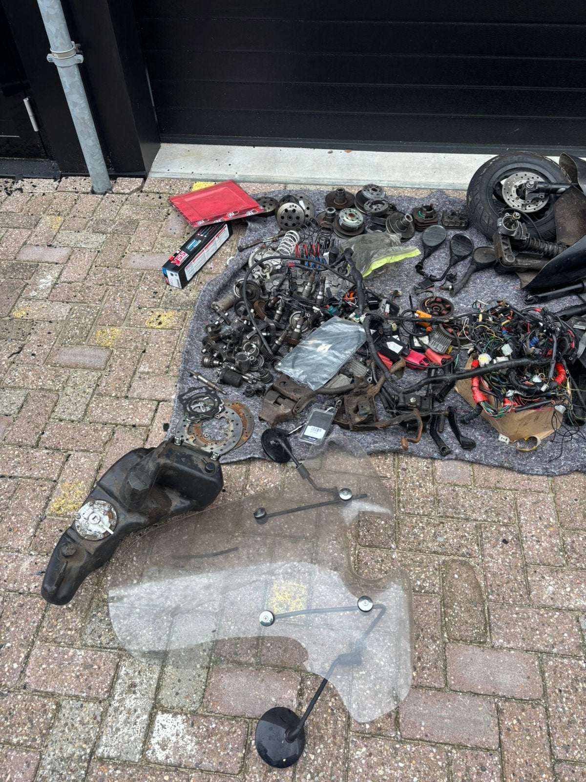 Partij scooteronderdelen, Fietsen en Brommers, Ophalen of Verzenden, Gebruikt, Piaggio