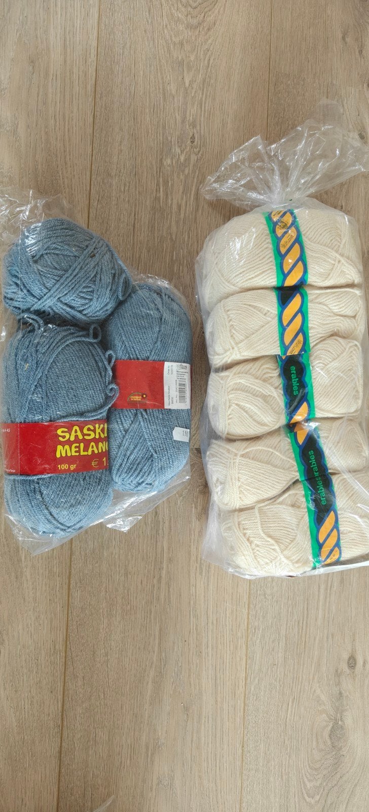 Wol en garen: Saski Melange en Erables, Hobby en Vrije tijd, Breien en Haken, Ophalen of Verzenden, Nieuw, Breien of Haken, Wol of Garen