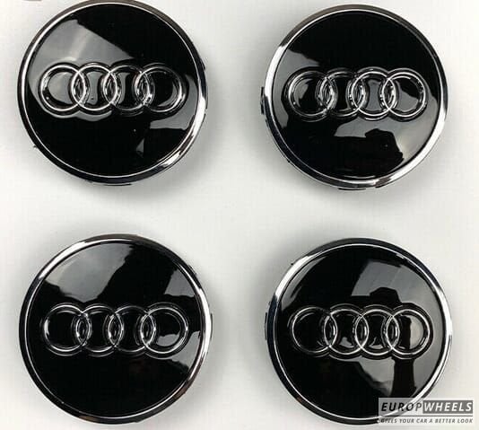 AUDI Logo naafdoppen ø 61 mm 4M0601170 Naafkap ZWART