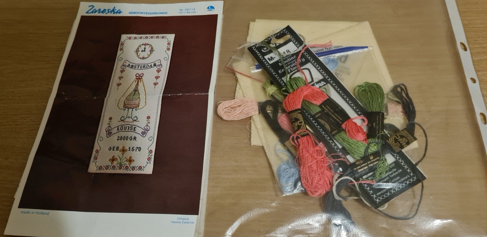Borduurpakket Zareska, Hobby en Vrije tijd, Borduren en Borduurmachines, Verzenden, Zo goed als nieuw, Handborduren, Borduurpakket