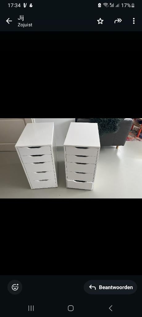 Ikea Alex ladekast, Ophalen, Overige materialen, Minder dan 50 cm, Gebruikt