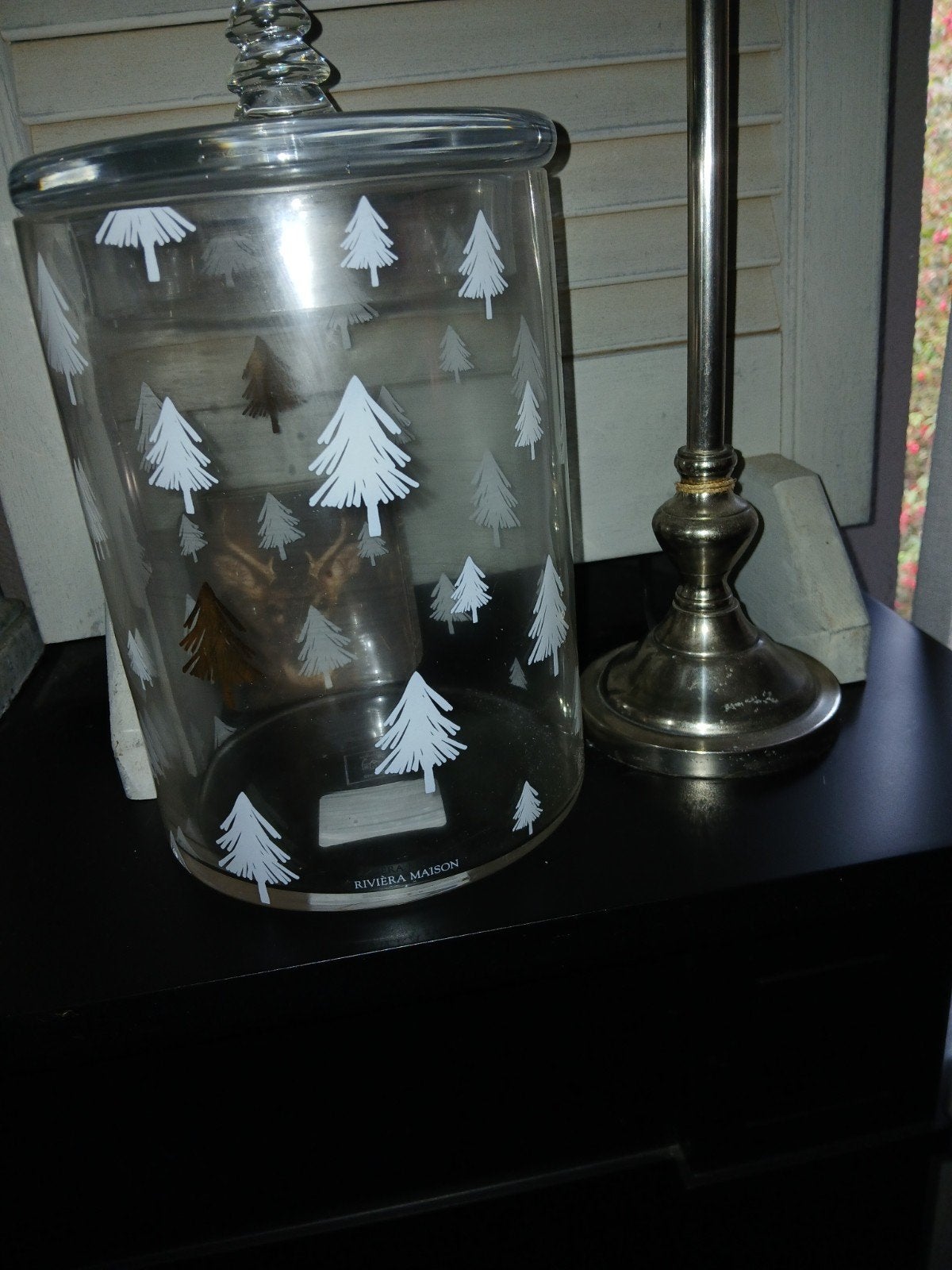 Nieuwe glazen ( kerst) pot van Rivièra Maison, Glas, Ophalen, Nieuw