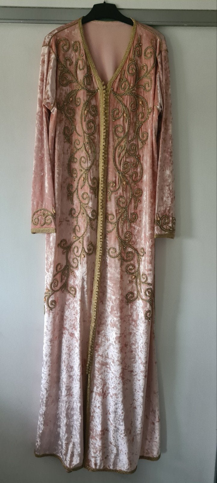 Prachtige fluwelen kaftan / jurk, Ophalen of Verzenden, Zo goed als nieuw, Roze, Overige typen