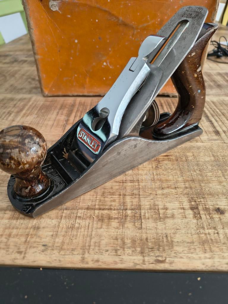 Vintage Stanley schaaf - No. 4 - Houtbewerking, Ophalen of Verzenden, Gebruikt