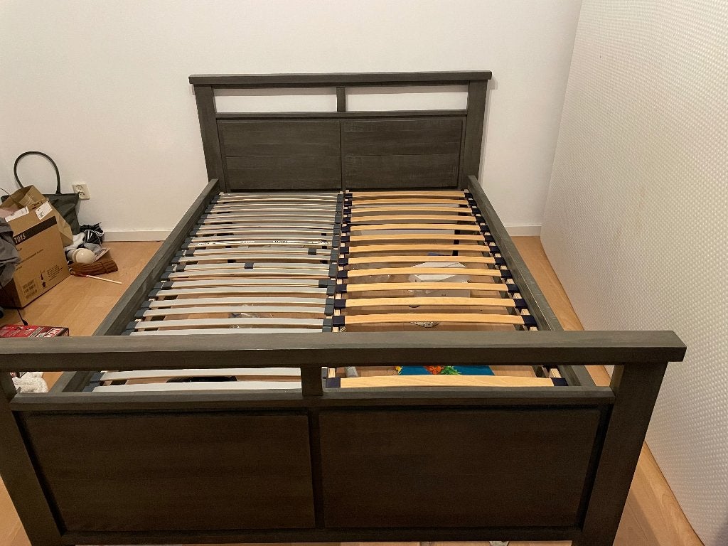 Bed, Huis en Inrichting, Slaapkamer | Bedden, Ophalen, Gebruikt, Eenpersoons, 210 cm