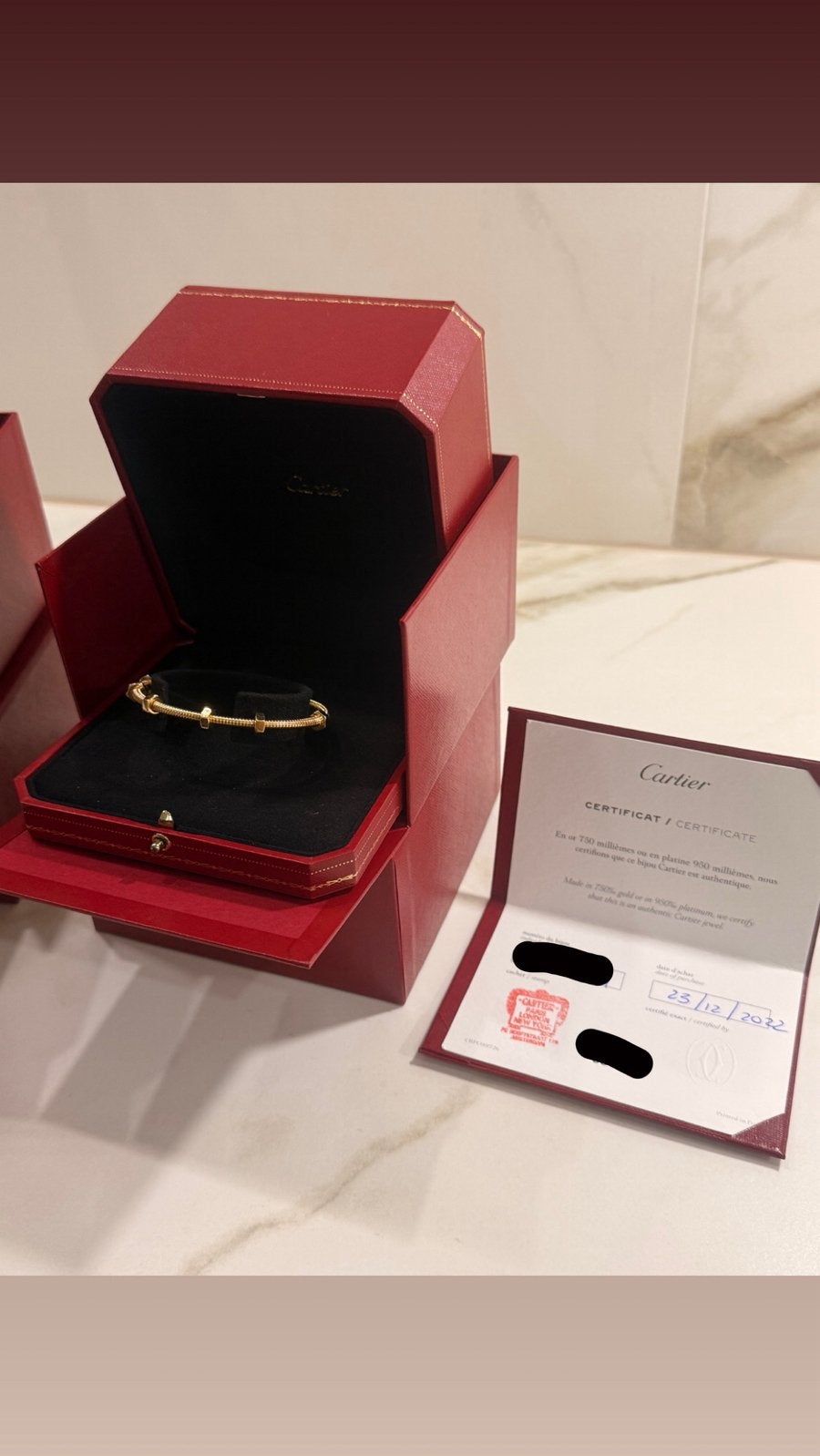Cartier Ecrou Armband Rosé Goud Maat 17 - Z.G.A.N., Ophalen, Zo goed als nieuw, Roze, Goud
