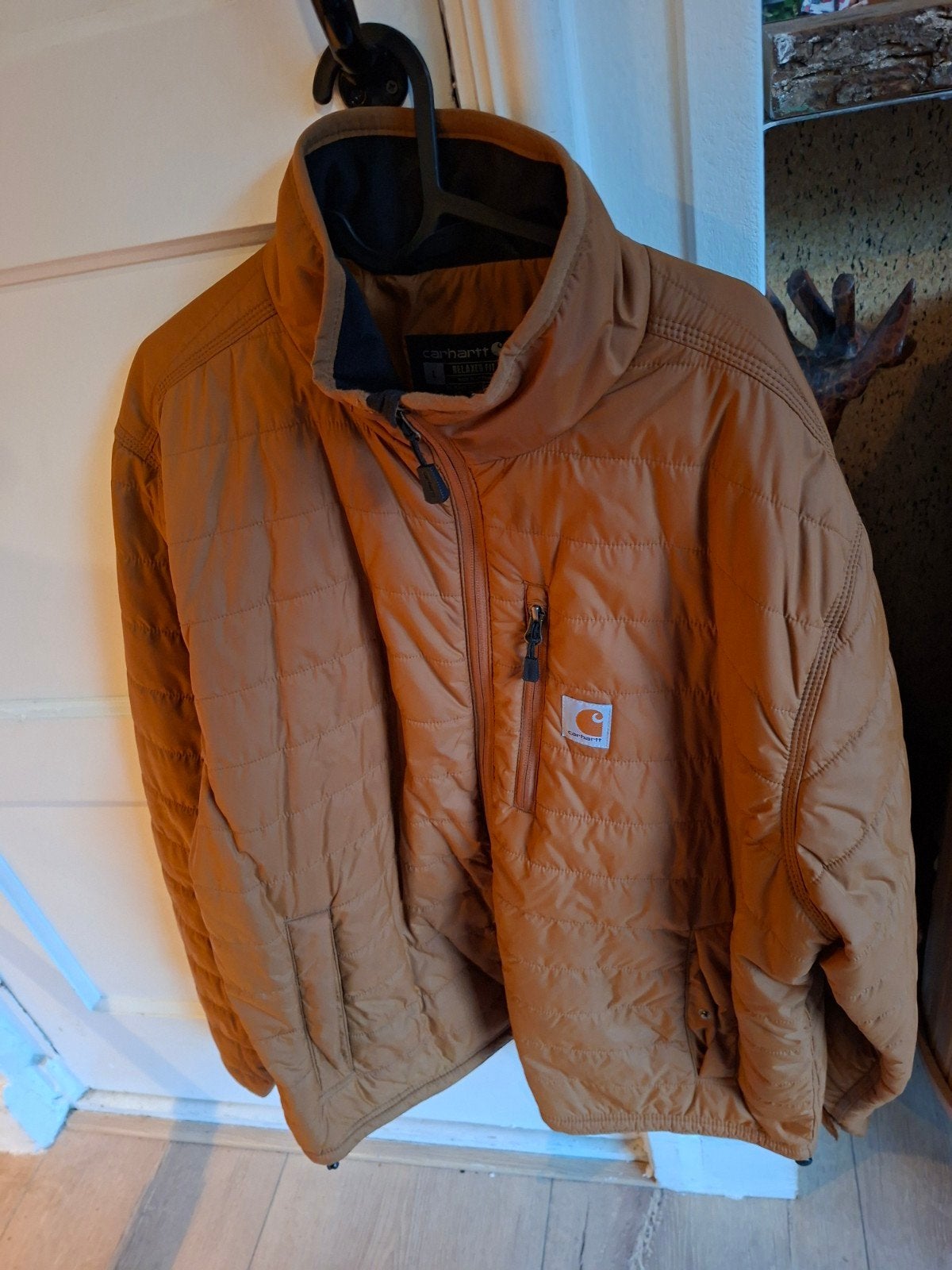Carhartt Heren Jas Maat L - Comfortabel en Stijlvol, Maat 52/54 (L), Bruin, Carhartt, Ophalen of Verzenden