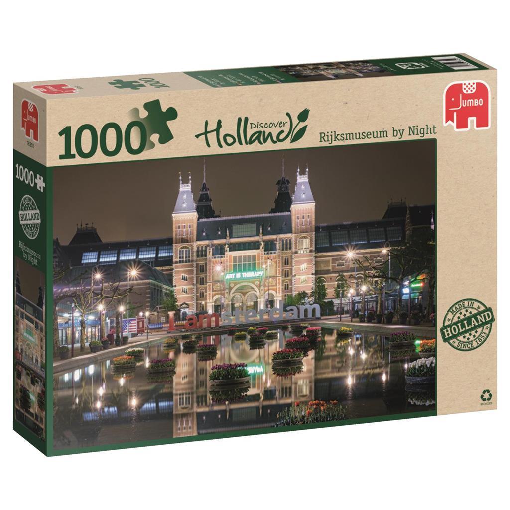 Jumbo: Rijksmuseum by Night 1000 stukjes, Ophalen of Verzenden, 500 t/m 1500 stukjes, Nieuw, Legpuzzel