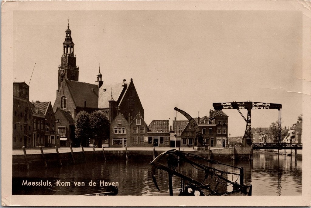 Maassluis - 11 oude ansichtkaarten III, Verzamelen, Verzenden, 1940 tot 1960, Gelopen, Zuid-Holland