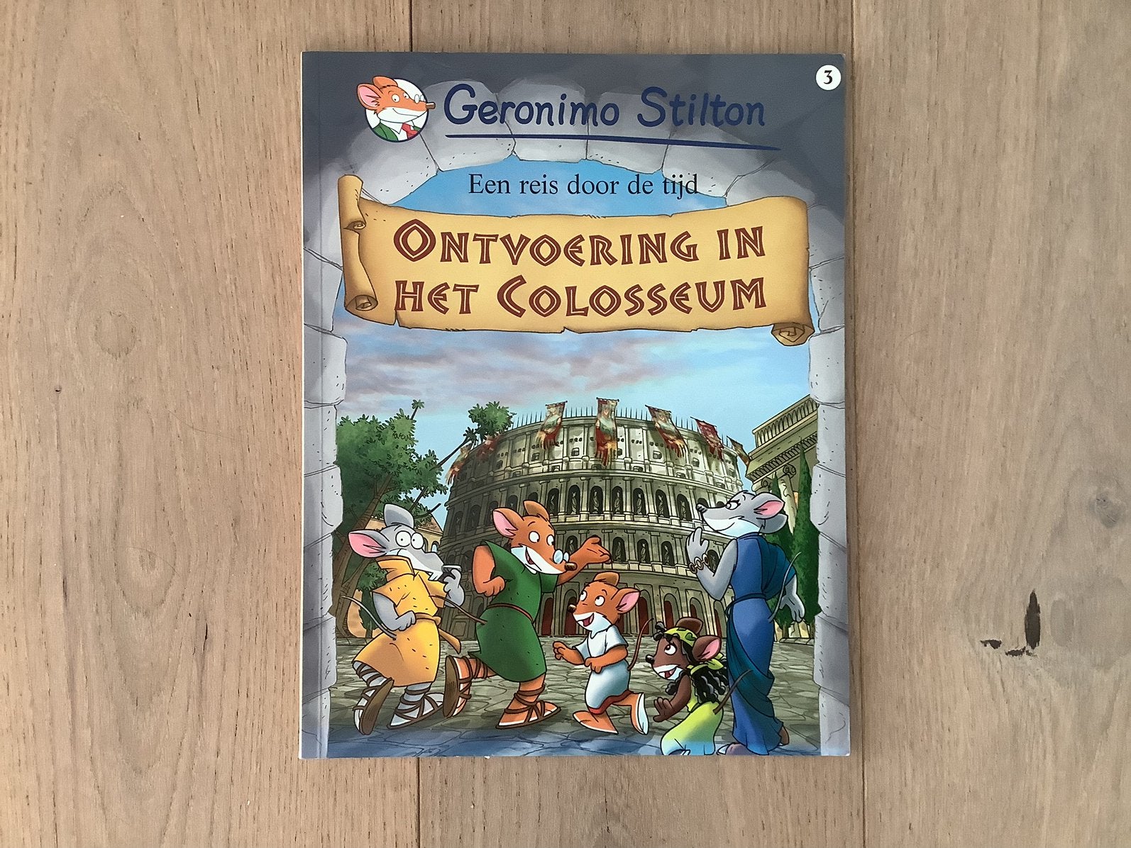 leuke strip Geronimo Stilton: Ontvoering jn het Colosseum, Boeken, Eén stripboek, Ophalen of Verzenden, Zo goed als nieuw