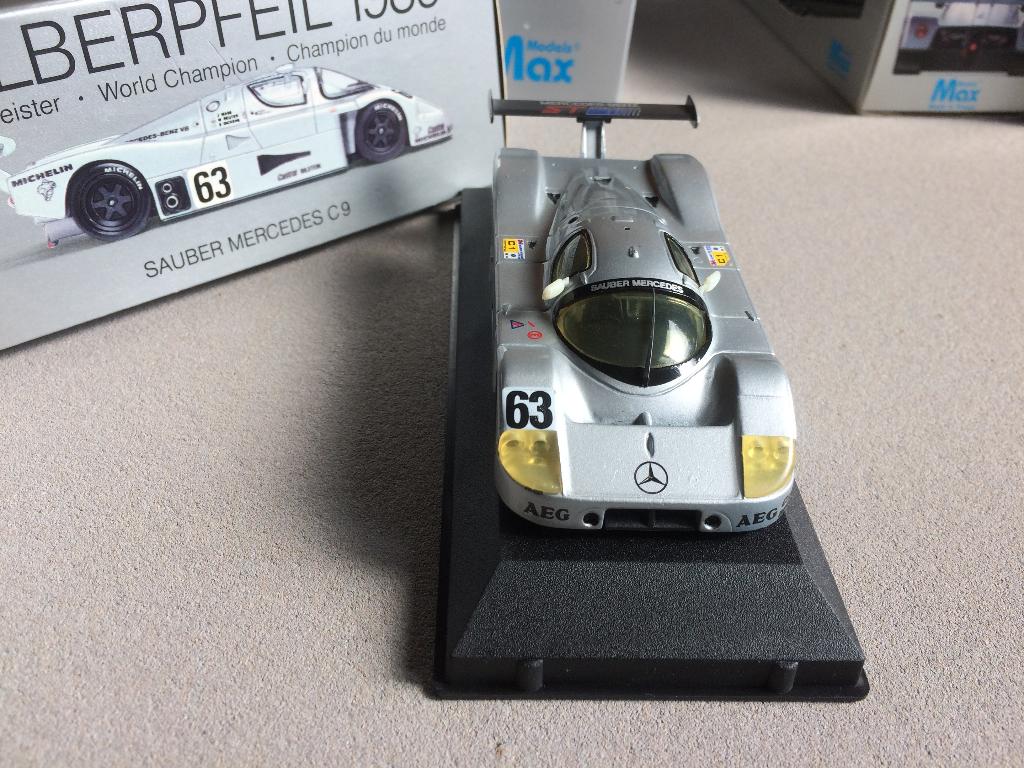 Sauber Mercedes C9 1989 Max 1/43, Ophalen of Verzenden, Zo goed als nieuw, Auto, Overige merken